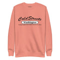 Peach sweatshirt featuring ColdStreets Washington for the Dusty Rose Team style