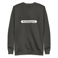 Dark gray sweatshirt with Washington text, perfect for Dusty Rose team fans