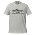 Light gray pre-shrunk ring-spun combed cotton t-shirt with ColdStreets Georgia print