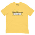 Yellow Cold Streets Georgia t-shirt in pre-shrunk ring-spun combed cotton by CS Clothing Co