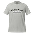 Light gray pre-shrunk ring-spun combed cotton T-shirt with ColdStreet Massachusetts print