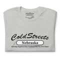 Light gray ColdStreets Nebraska t-shirt made of ring-spun combed cotton with a positive slogan