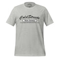 Light gray t-shirt with Cold Street New Jersey print, made from ring-spun combed cotton