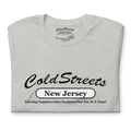 Light gray Cold Streets New Jersey t-shirt in ring-spun combed cotton fabric