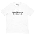 White pre-shrunk ring-spun combed cotton t-shirt with Cold Streets Ohio slogan design