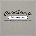 ColdStreets Minnesota logo in sport grey dark with tagline about turning negatives into positives