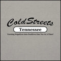 Logo design for ColdStreets Tennessee with a tagline on turning negatives into positives