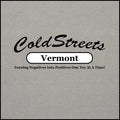 Logo design for ColdStreets Vermont on CS Clothing Co. in sport grey dark heather