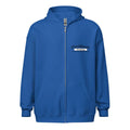 Royal blue zip-up hoodie with logo, perfect match for Sport Grey Dark or Carolina Blue White