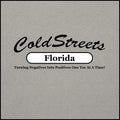 Logo for ColdStreets Florida with tagline on CS Clothing Co in sport grey dark design