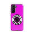 Hot pink phone case with Coldstreeps Worldwide logo for Samsung Galaxy S20, S21, S22
