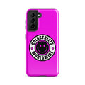 Hot pink phone case with Coldstakes Worldwide logo for Samsung Galaxy S20, S21, S22