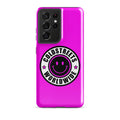Hot pink phone case with Coldstreets Worldwide logo for Samsung Galaxy S20 S21 S22
