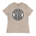 Beige ring-spun combed cotton t-shirt with Coldstreets Worldwide logo and Statue of Liberty