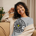 Gray t-shirt with Coldstreets Worldwide logo in tribal style, made from ring-spun combed cotton