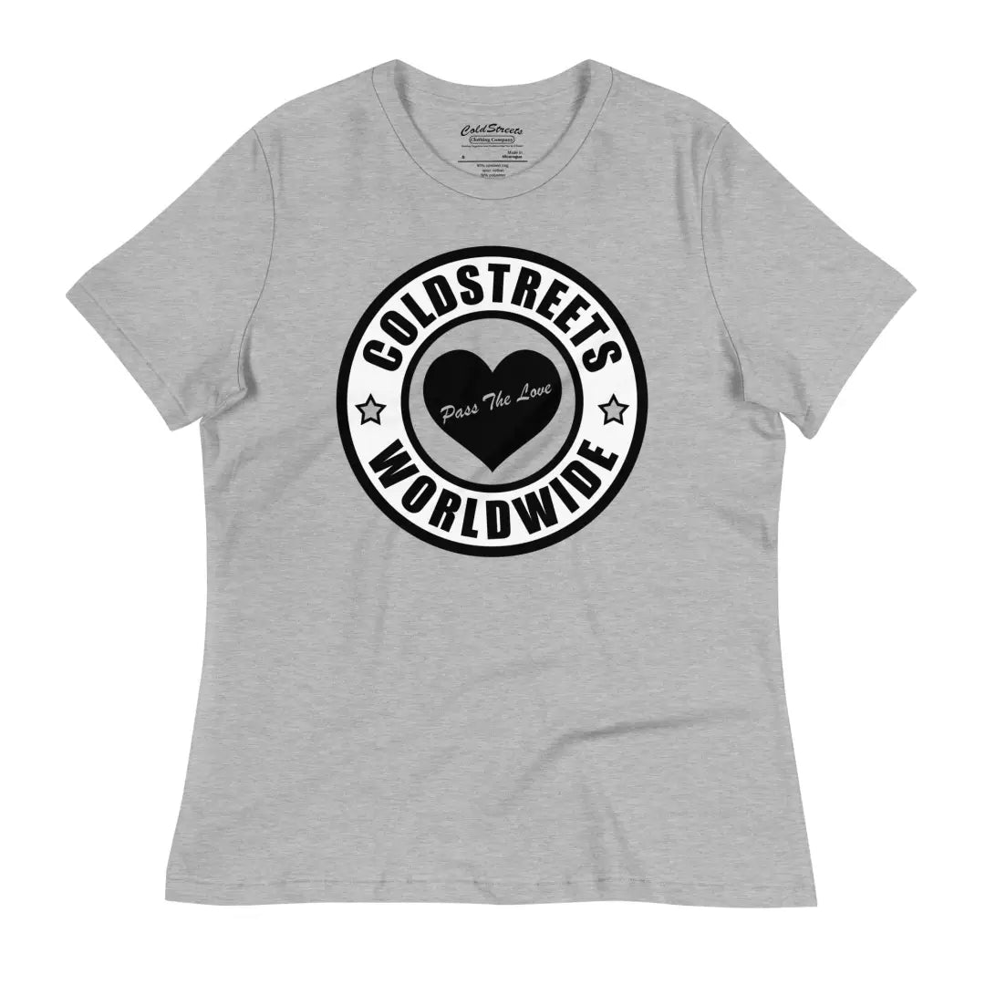 Gray pre-shrunk ring-spun combed cotton t-shirt with Coldstreets Worldwide logo