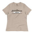 Beige t-shirt with Cold Streets Indiana text in pre-shrunk ring-spun combed cotton