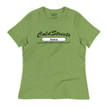 Green t-shirt with Cold Streets Iowa text, made of ring-spun combed cotton