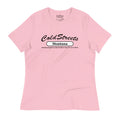 Pink T-shirt with Cold Streets Montana in Pink Heather Prism, made from ring-spun combed cotton