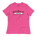 Pink t-shirt with Cold Streets Nebraska text, made from ring-spun combed cotton