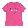 Pink T-shirt with Cold Streets Delaware text in pre-shrunk ring-spun combed cotton