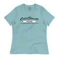 Light blue t-shirt with Cold Streets Florida text in pre-shrunk ring-spun combed cotton