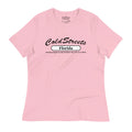 Pink t-shirt with Cold Streets Florida print, made from ring-spun combed cotton